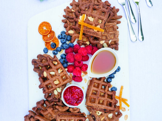 Double Dark Chocolate Waffles