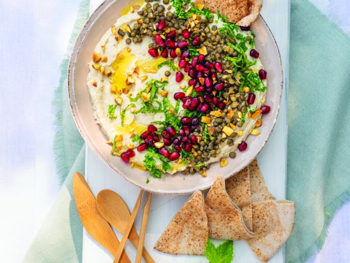 Smoky Eggplant-Mushroom Dip with Lentils